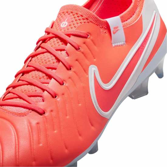 Nike Tiempo Legend 10 Elite Firm Ground Football Boots Червено/Бяло 