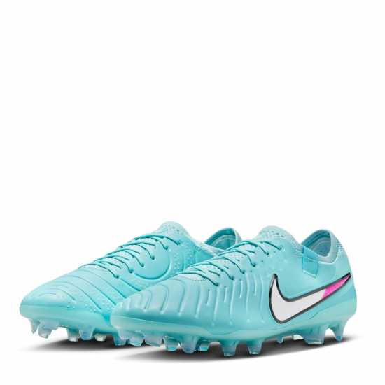 Nike Tiempo Legend 10 Elite Firm Ground Football Boots Синьо/Бяло 