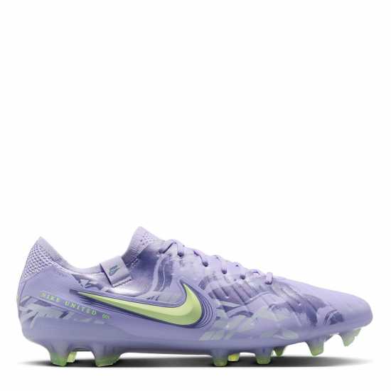 Nike Tiempo Legend 10 Elite Firm Ground Football Boots Лилаво/Волт 