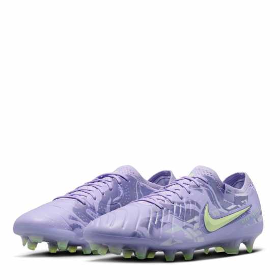 Nike Tiempo Legend 10 Elite Firm Ground Football Boots Лилаво/Волт 