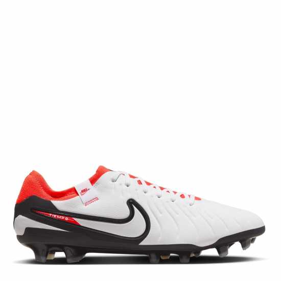 Nike Tiempo Legend 10 Pro Firm Ground Football Boots Wht/Blk/Crimson Мъжки футболни бутонки