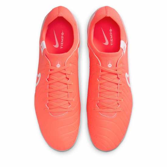 Nike Tiempo Legend 10 Pro Firm Ground Football Boots Червено/Бяло 