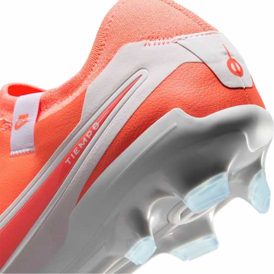 Nike Tiempo Legend 10 Pro Firm Ground Football Boots Червено/Бяло 