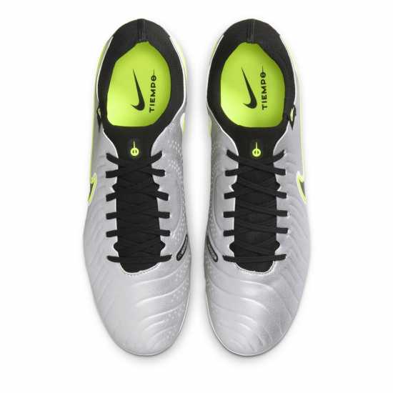 Мъжки футболни бутонки Nike Tiempo Legend 10 Pro Firm Ground Football Boots Сребро/Волт Nike Tiempo Legend 10 Pro Firm Ground Football Boots Сребро/Волт Мъжки футболни бутонки