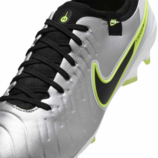 Мъжки футболни бутонки Nike Tiempo Legend 10 Pro Firm Ground Football Boots Сребро/Волт Nike Tiempo Legend 10 Pro Firm Ground Football Boots Сребро/Волт Мъжки футболни бутонки