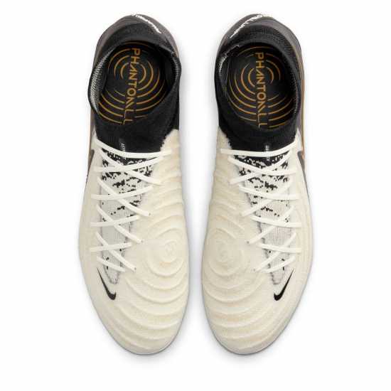 Nike Phantom Luna Ii Elite Adults Firm Ground Football Boots Бяло/Черно/Злато Мъжки футболни бутонки