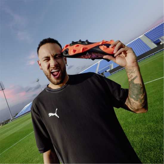 Puma Future 8 Match Firm Ground Football Boots Черно/Лилаво Мъжки футболни бутонки