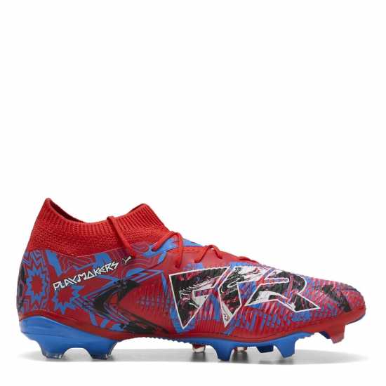 Puma Future 8 Match Firm Ground Football Boots Red/Blue Мъжки футболни бутонки