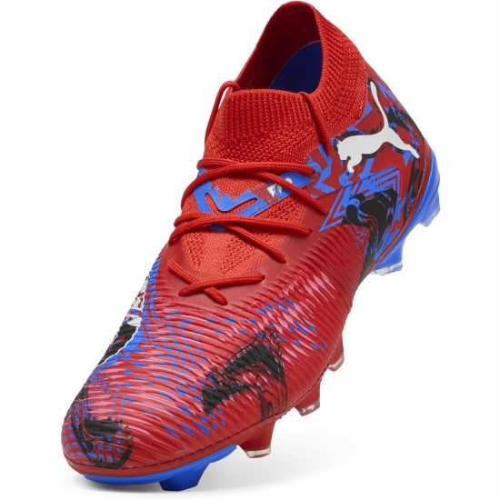 Puma Future 8 Match Firm Ground Football Boots Red/Blue Мъжки футболни бутонки