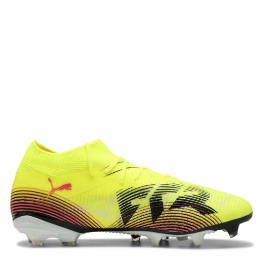 Puma Future 8 Match Firm Ground Football Boots Жълто/Черно Мъжки футболни бутонки