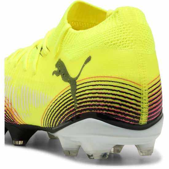 Puma Future 8 Match Firm Ground Football Boots Жълто/Черно Мъжки футболни бутонки