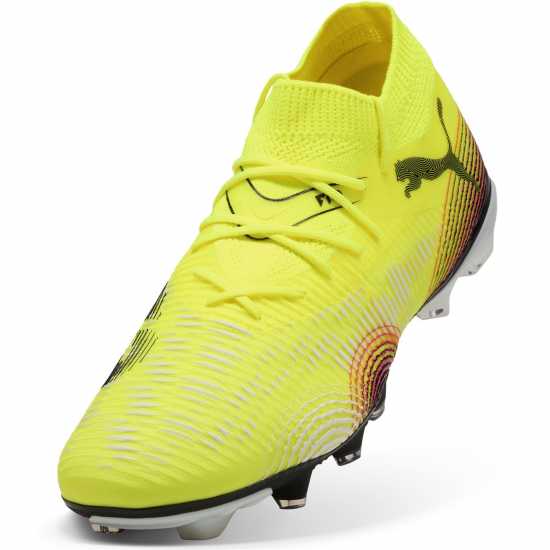 Puma Future 8 Match Firm Ground Football Boots Жълто/Черно Мъжки футболни бутонки
