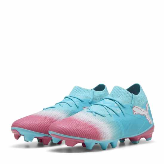Puma Future 8 Match Firm Ground Football Boots Blue/White Мъжки футболни бутонки