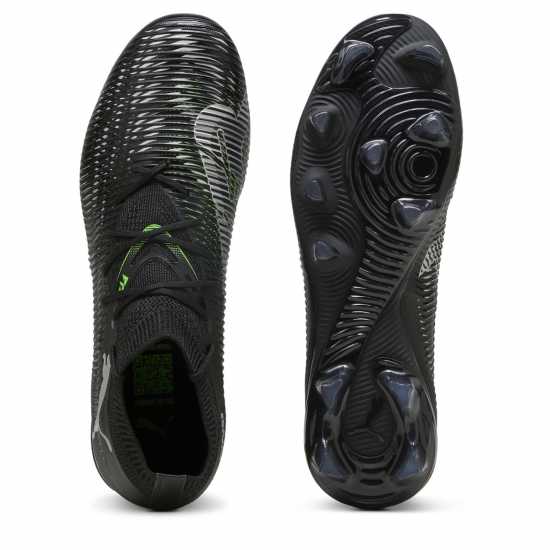 Puma Future 8 Match Firm Ground Football Boots Черно/Зелено Мъжки футболни бутонки