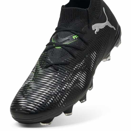 Puma Future 8 Match Firm Ground Football Boots Черно/Зелено Мъжки футболни бутонки