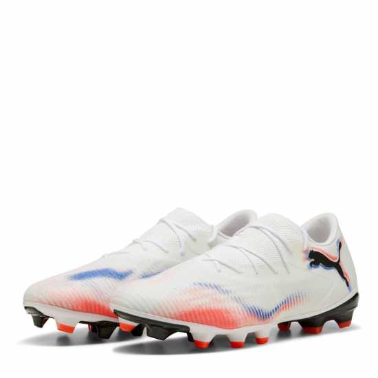 Puma Future 8 Match Artificial Ground Football Boots White/Black/Red Мъжки футболни бутонки