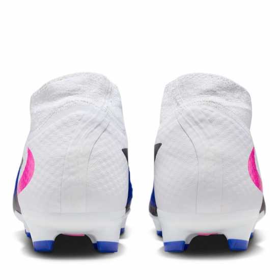 Nike Phantom 6 Academy Adults Firm Ground Football Boots Blue/Wht/Pink 
