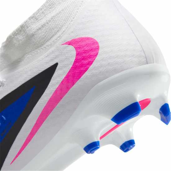 Nike Phantom 6 Academy Adults Firm Ground Football Boots Blue/Wht/Pink 