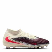 Nike Phantom 6 Academy Adults Firm Ground Football Boots Burgundy/Print 