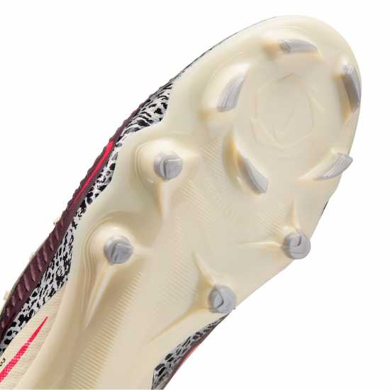 Nike Phantom 6 Academy Adults Firm Ground Football Boots Burgundy/Print 