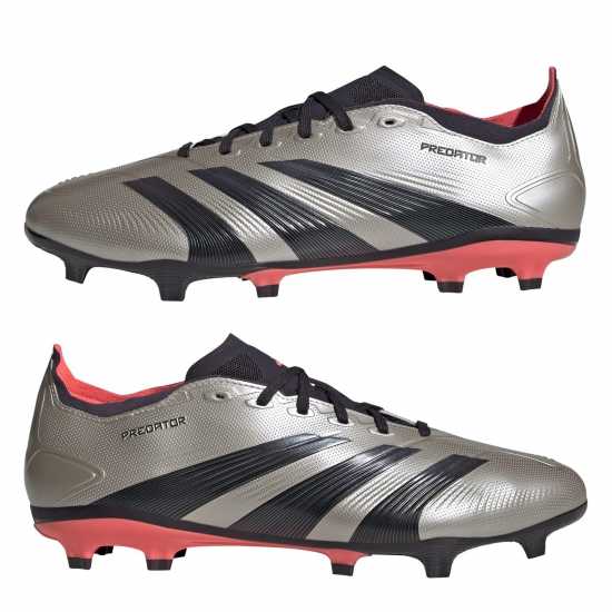 Adidas Predator 24 League Firm Ground Boots Сребро/Черно Мъжки футболни бутонки