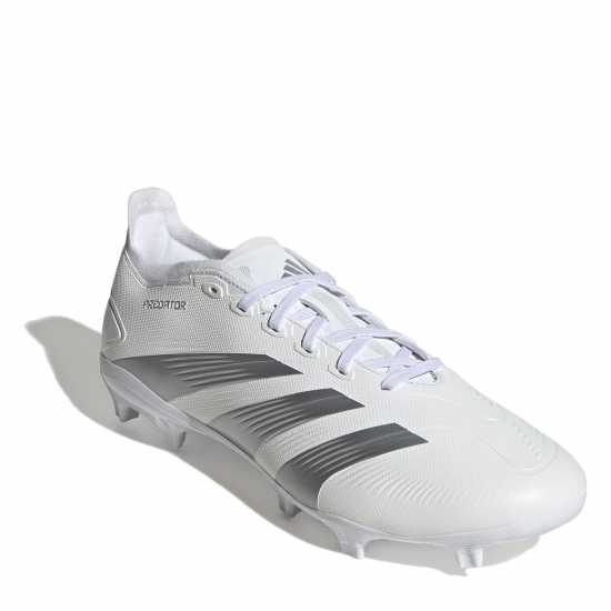 Мъжки футболни бутонки Adidas Predator League Firm Ground Football Boots Бяло/сребро Adidas Predator League Firm Ground Football Boots Бяло/сребро Мъжки футболни бутонки