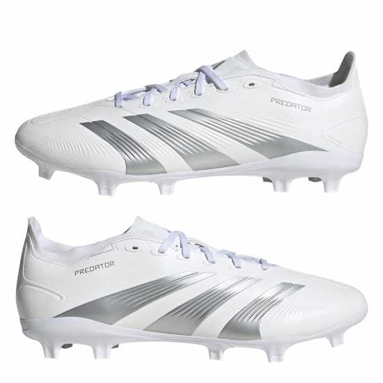 Мъжки футболни бутонки Adidas Predator League Firm Ground Football Boots Бяло/сребро Adidas Predator League Firm Ground Football Boots Бяло/сребро Мъжки футболни бутонки