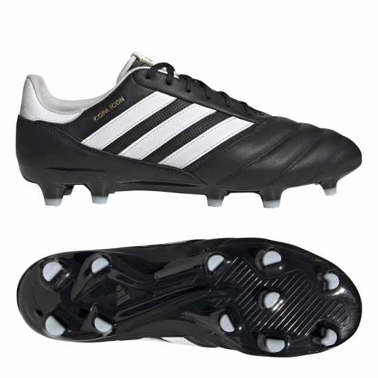 Мъжки футболни бутонки Adidas Copa Icon Pro Firm Ground Boots Черно/Бяло/Злато Adidas Copa Icon Pro Firm Ground Boots Черно/Бяло/Злато Мъжки футболни бутонки