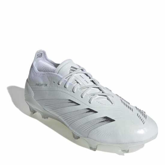 Adidas Predator 24 Elite Low Firm Ground Football Boots Бяло/сребро 