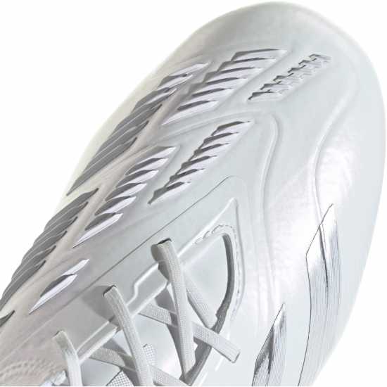 Adidas Predator 24 Elite Low Firm Ground Football Boots Бяло/сребро 