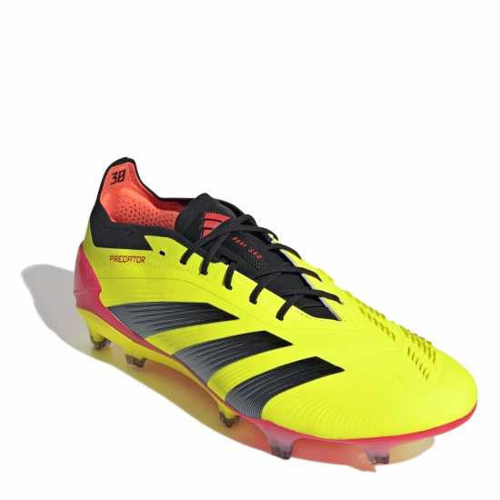 Adidas Predator 24 Elite Low Firm Ground Football Boots Жълто/Черно/Червено Мъжки футболни бутонки