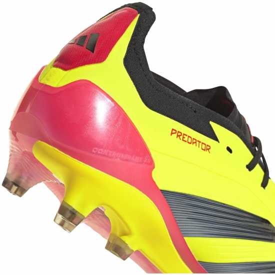 Adidas Predator 24 Elite Low Firm Ground Football Boots Жълто/Черно/Червено Мъжки футболни бутонки