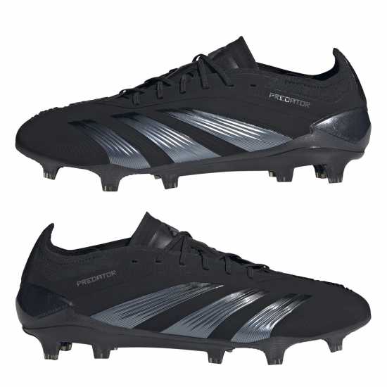 Adidas Predator 24 Elite Low Firm Ground Football Boots Черно/Сиво Мъжки футболни бутонки