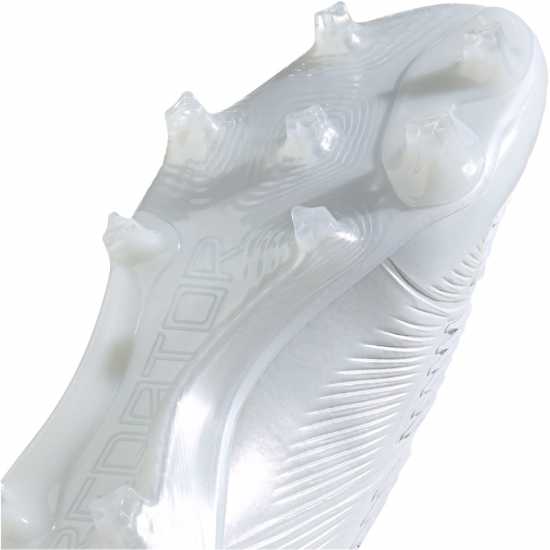 Adidas Predator 24 Elite Laceless Firm Ground Football Boots Бяло/сребро Футболни стоножки