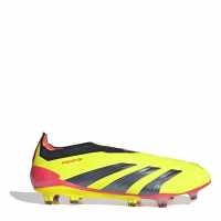 Adidas Predator 24 Elite Laceless Firm Ground Football Boots Жълто/Черно/Червено Футболни стоножки