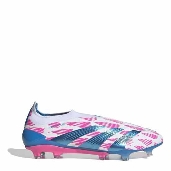 Adidas Predator 24 Elite Laceless Firm Ground Football Boots Бяло/Розово Мъжки футболни бутонки