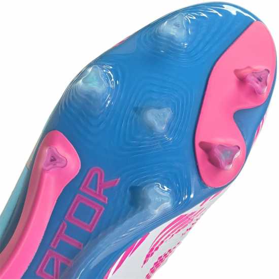 Adidas Predator 24 Elite Laceless Firm Ground Football Boots Бяло/Розово Мъжки футболни бутонки