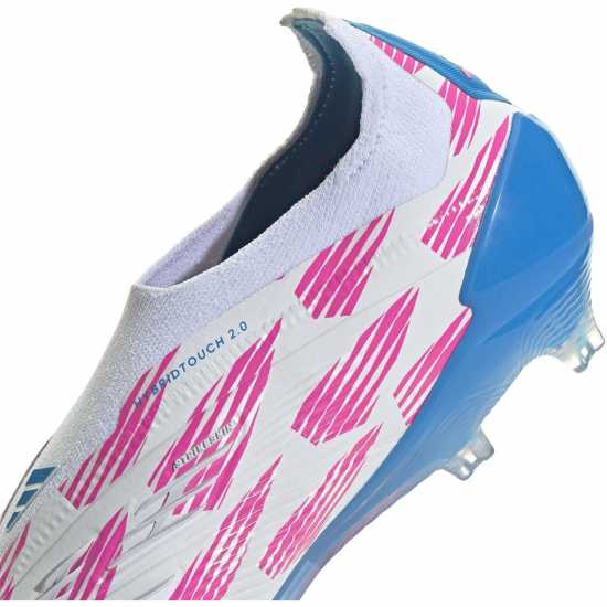 Adidas Predator 24 Elite Laceless Firm Ground Football Boots Бяло/Розово Мъжки футболни бутонки