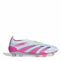 Adidas Predator 24 Elite Laceless Firm Ground Football Boots Бяло/Синьо Футболни стоножки
