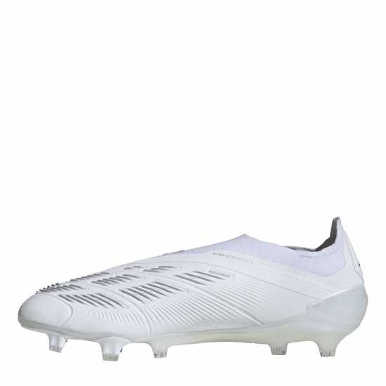 Мъжки футболни бутонки Adidas Predator 24 Elite Laceless Firm Ground Football Boots Бяло/Златно/Бяло Adidas Predator 24 Elite Laceless Firm Ground Football Boots Бяло/Златно/Бяло Мъжки футболни бутонки
