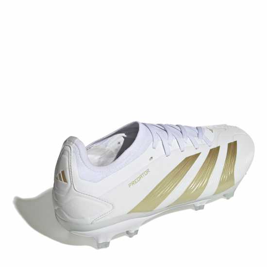 Adidas Predator 24 Pro Firm Ground Boots Бяло/Златно Мет Мъжки футболни бутонки