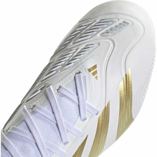 Adidas Predator 24 Pro Firm Ground Boots Бяло/Златно Мет Мъжки футболни бутонки