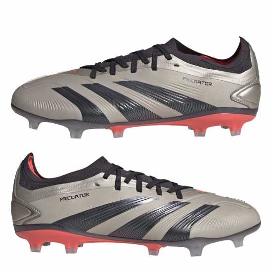 Мъжки футболни бутонки Adidas Predator 24 Pro Firm Ground Boots Сребро/Черно Adidas Predator 24 Pro Firm Ground Boots Сребро/Черно Мъжки футболни бутонки