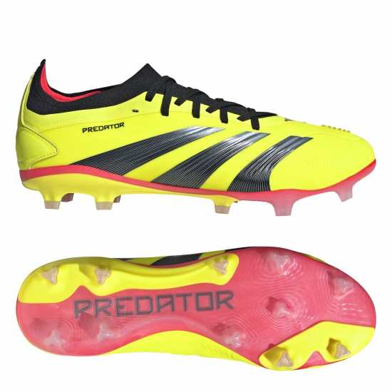 Adidas Predator 24 Pro Firm Ground Boots Жълто/Черно/Червено Мъжки футболни бутонки
