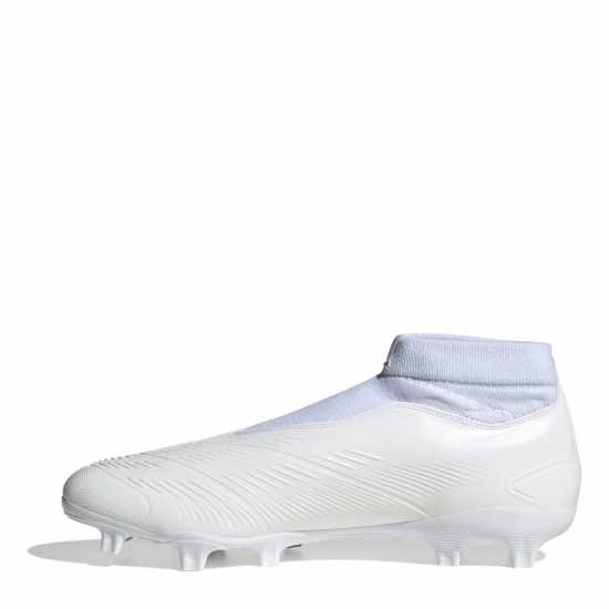 Мъжки футболни бутонки Adidas Predator 24 League Laceless Firm Ground Football Boots Бяло/сребро Adidas Predator 24 League Laceless Firm Ground Football Boots Бяло/сребро Мъжки футболни бутонки
