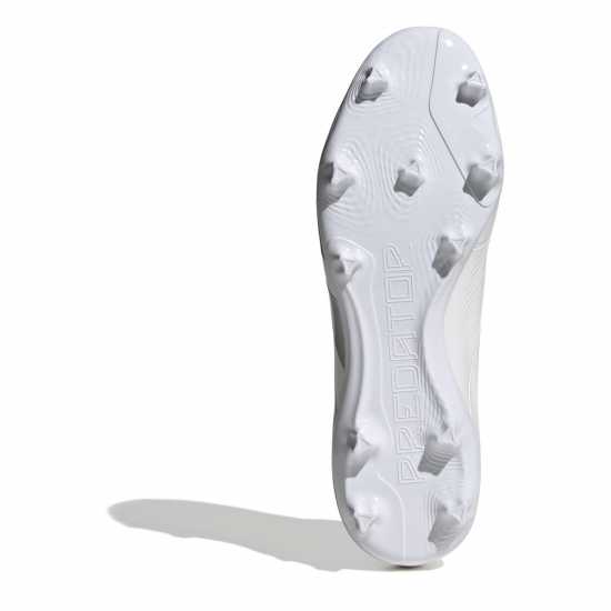 Мъжки футболни бутонки Adidas Predator 24 League Laceless Firm Ground Football Boots Бяло/сребро Adidas Predator 24 League Laceless Firm Ground Football Boots Бяло/сребро Мъжки футболни бутонки