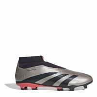 Adidas Predator 24 League Laceless Firm Ground Football Boots Сребро/Черно Мъжки футболни бутонки