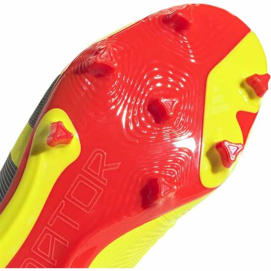 Мъжки футболни бутонки Adidas Predator 24 League Laceless Firm Ground Football Boots Жълто/Черно/Червено Adidas Predator 24 League Laceless Firm Ground Football Boots Жълто/Черно/Червено Мъжки футболни бутонки