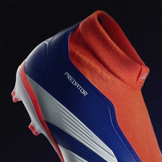 Мъжки футболни бутонки Adidas Predator 24 League Laceless Firm Ground Football Boots Син/Бял/Червен Adidas Predator 24 League Laceless Firm Ground Football Boots Син/Бял/Червен Мъжки футболни бутонки
