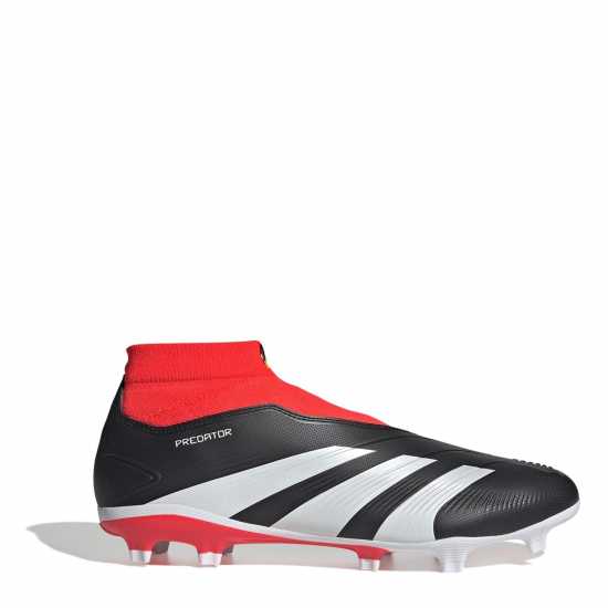 Мъжки футболни бутонки Adidas Predator 24 League Laceless Firm Ground Football Boots Черно/Бяло/Червено Adidas Predator 24 League Laceless Firm Ground Football Boots Черно/Бяло/Червено Мъжки футболни бутонки